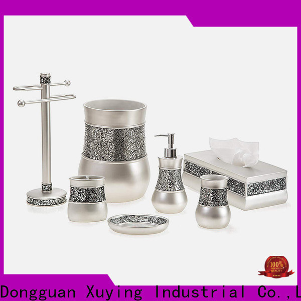 Xuying Bathroom Items fashion black and white bathroom accessories on sale for restroom